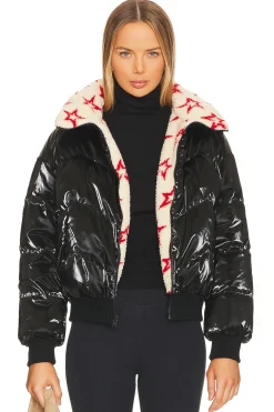 Women Perfect Moment Jackets & Coats>Reversible Metallic Faux Shearling Jacket