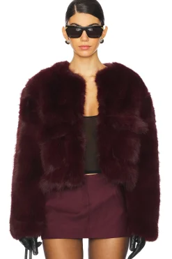 Women 4th & Reckless Jackets & Coats>Reysha Faux Fur Jacket