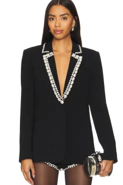 Women Cinq a Sept Jackets & Coats>Rhinestone Chain Karlie Blazer