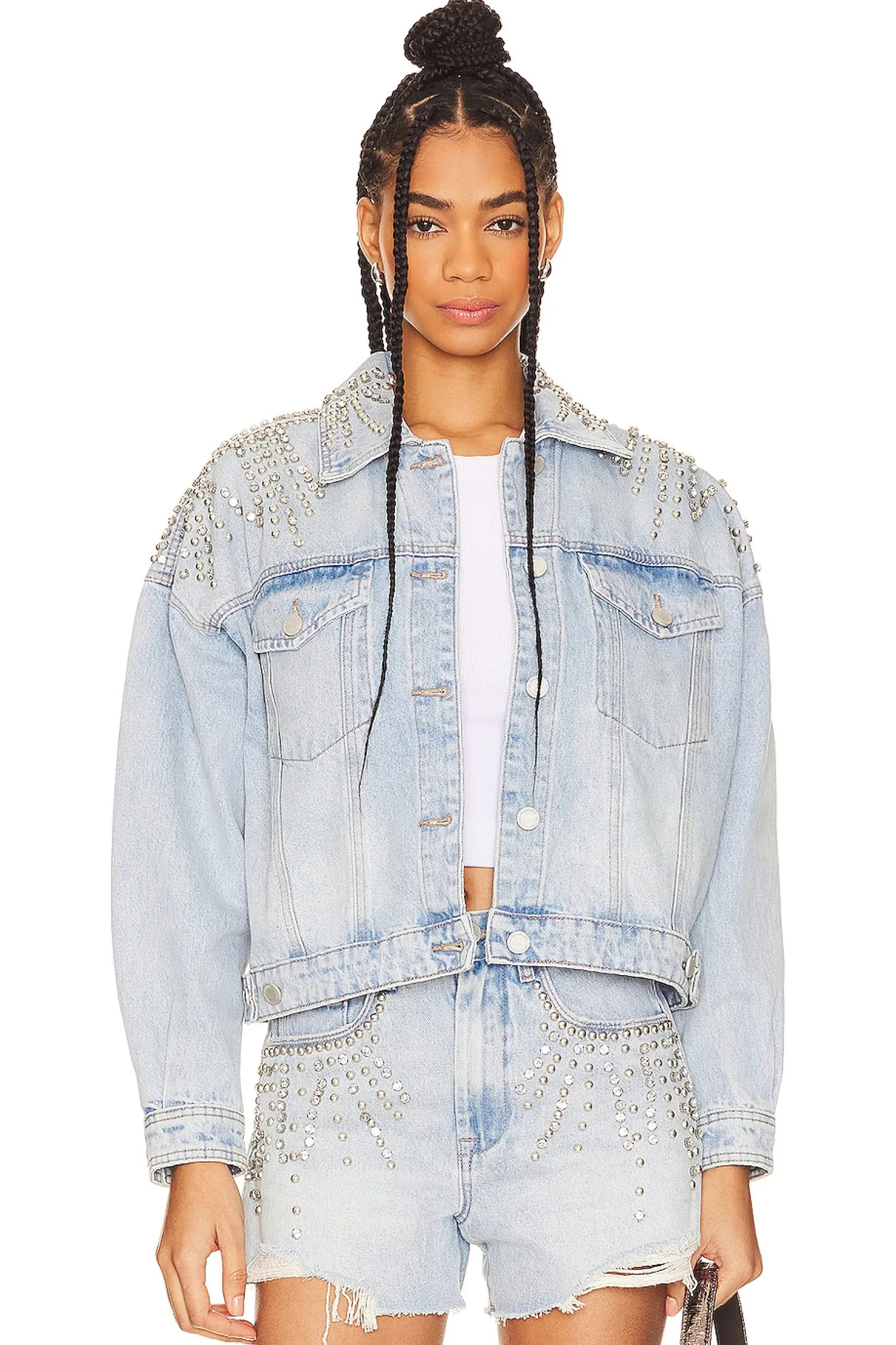 Women BLANKNYC Jackets & Coats>Rhinestone Jacket