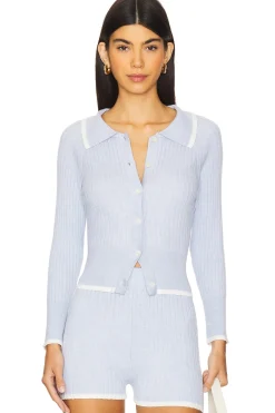Women MATTHEW BRUCH Matching Sets>Rib Knit Cropped Cardigan