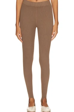 Women DONNI. Pants|Loungewear>Rib Stirrup Legging