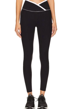 Women YEAR OF OURS Pants>Ribbed Two Tone Veronica Legging