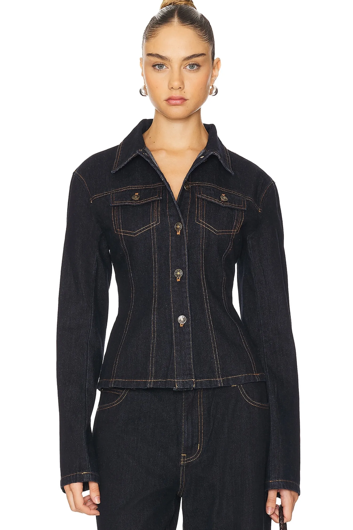 Women LIONESS Jackets & Coats>Rider Denim Jacket