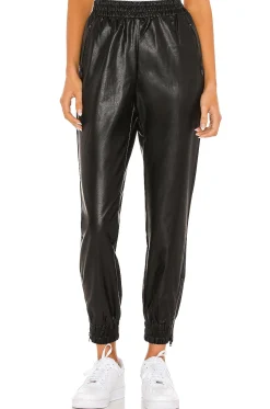 Women superdown Pants>Rinah Faux Leather Jogger Pant
