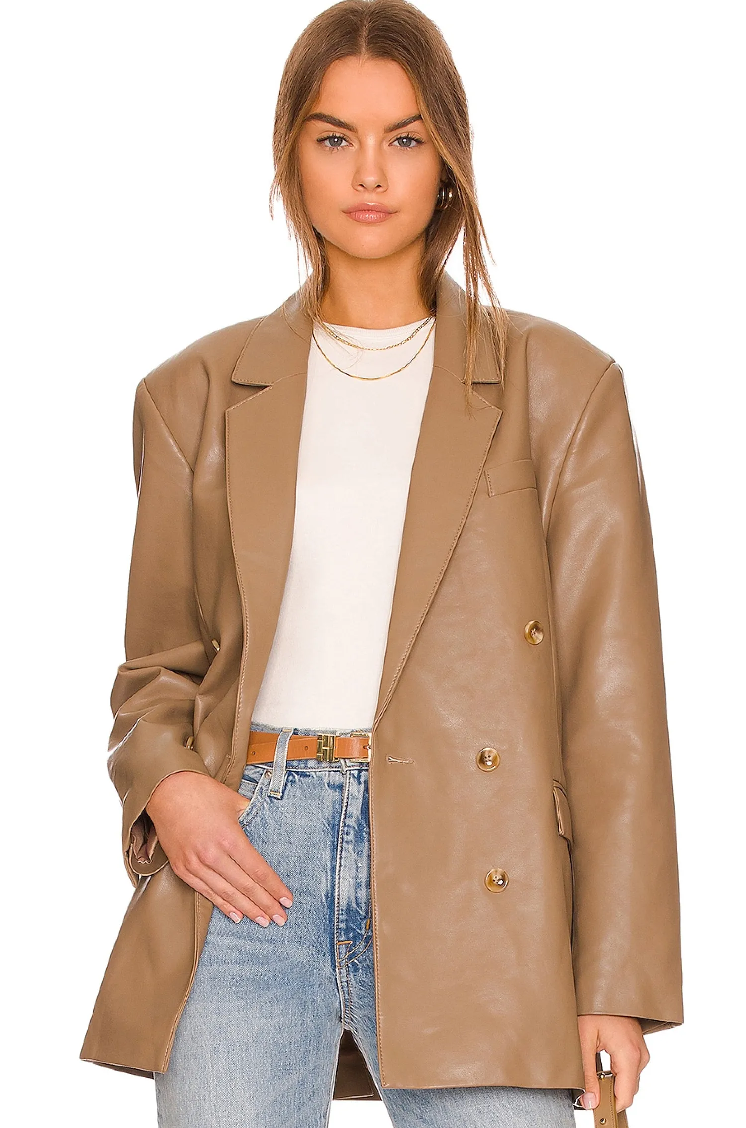 Women PISTOLA Jackets & Coats>Roman Oversized Double Breasted Blazer