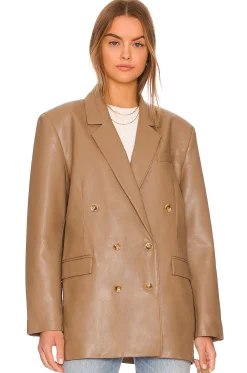 Women PISTOLA Jackets & Coats>Roman Oversized Double Breasted Blazer