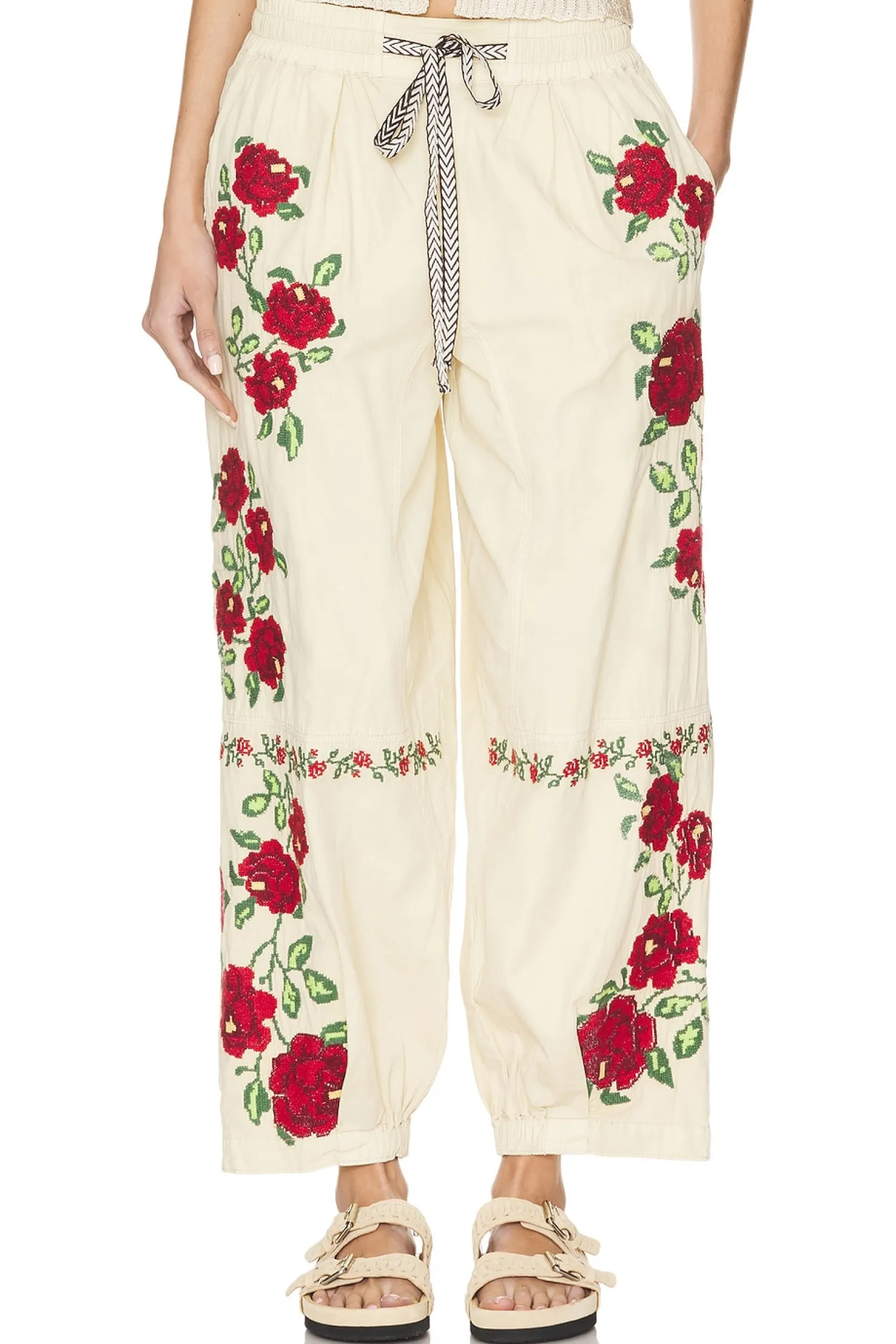 Women Free People Pants>Rosalia Embroidered Pant