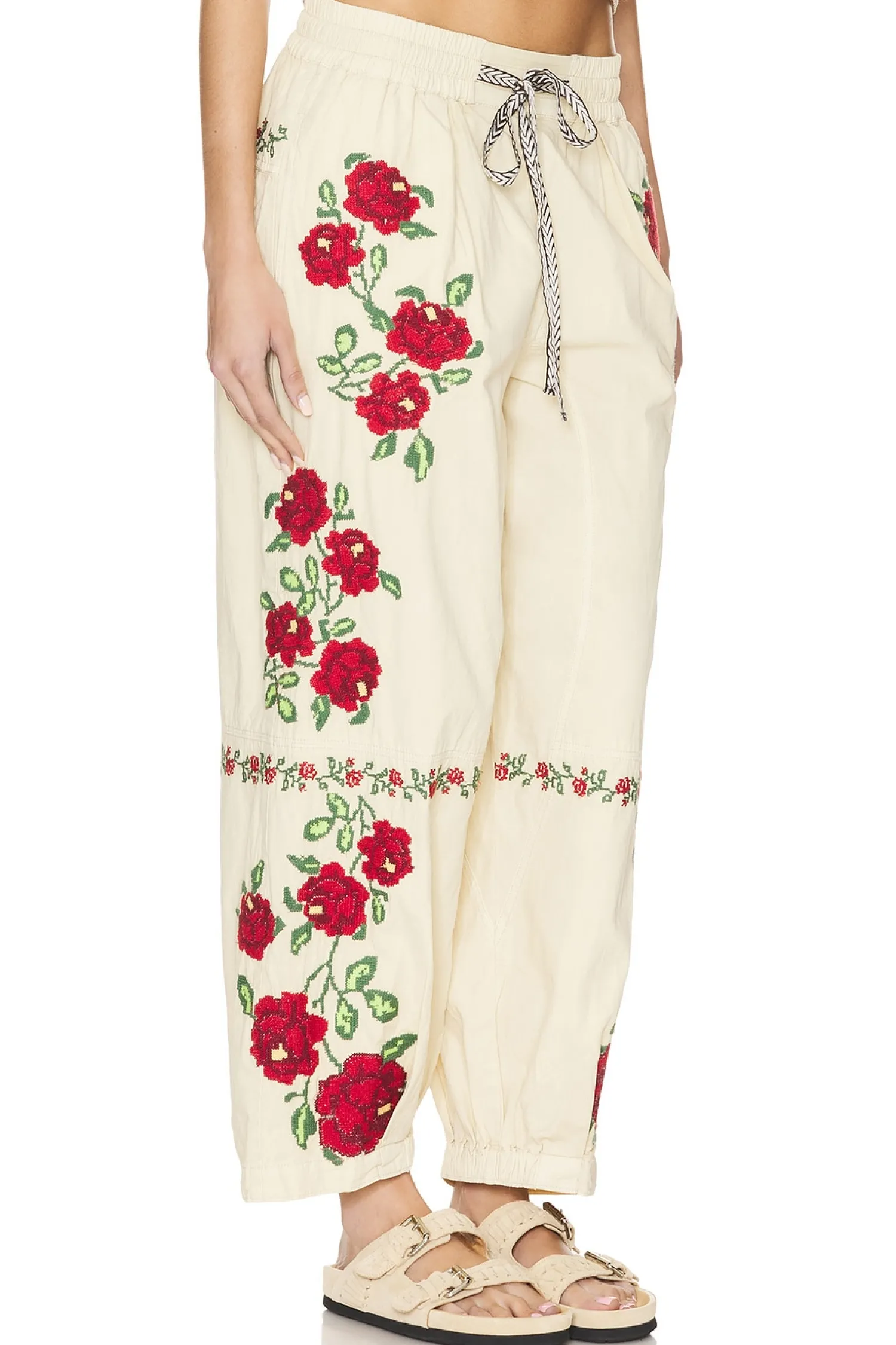 Women Free People Pants>Rosalia Embroidered Pant