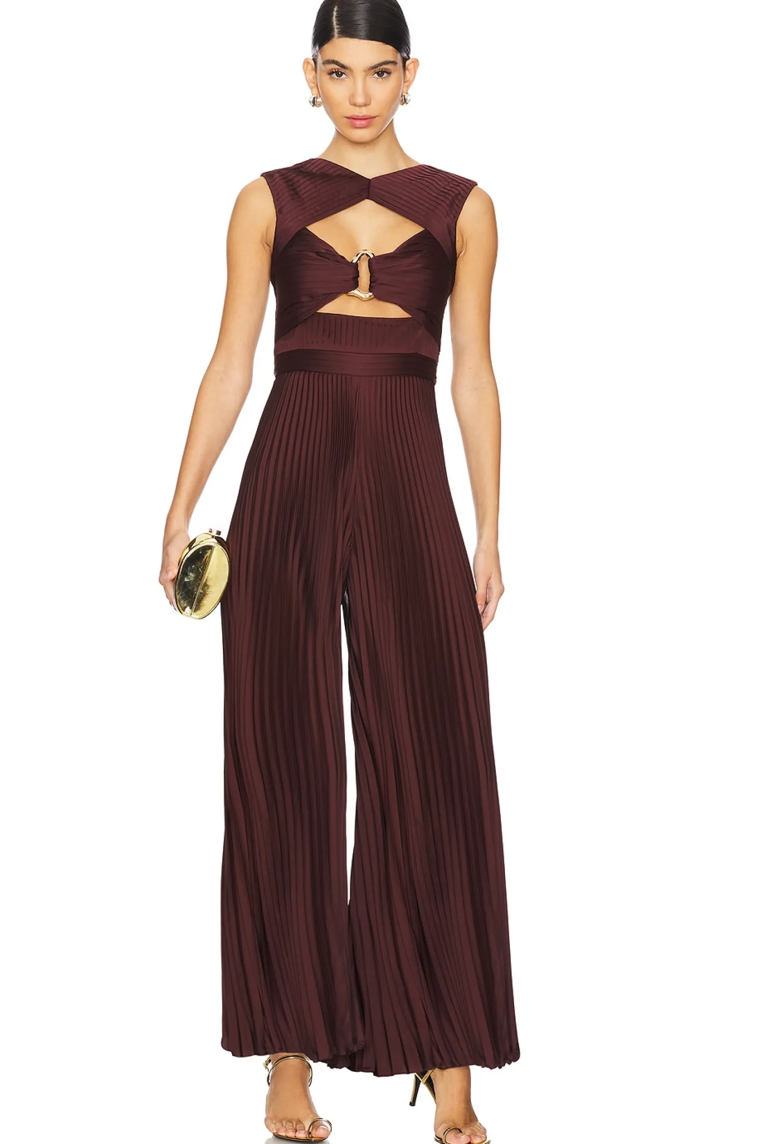 Women AMUR Jumpsuits>Rosalynn Pleated Jumpsuit