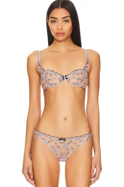 Women fleur du mal Lingerie & Sleepwear>Rose And Vine Embroidery Balconette Bra