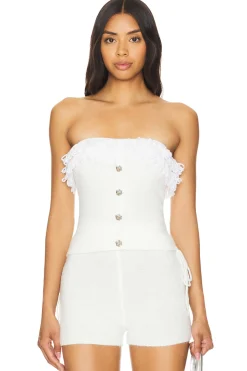Women Zemeta Matching Sets>Rosie Ruffle Knit Tube Top