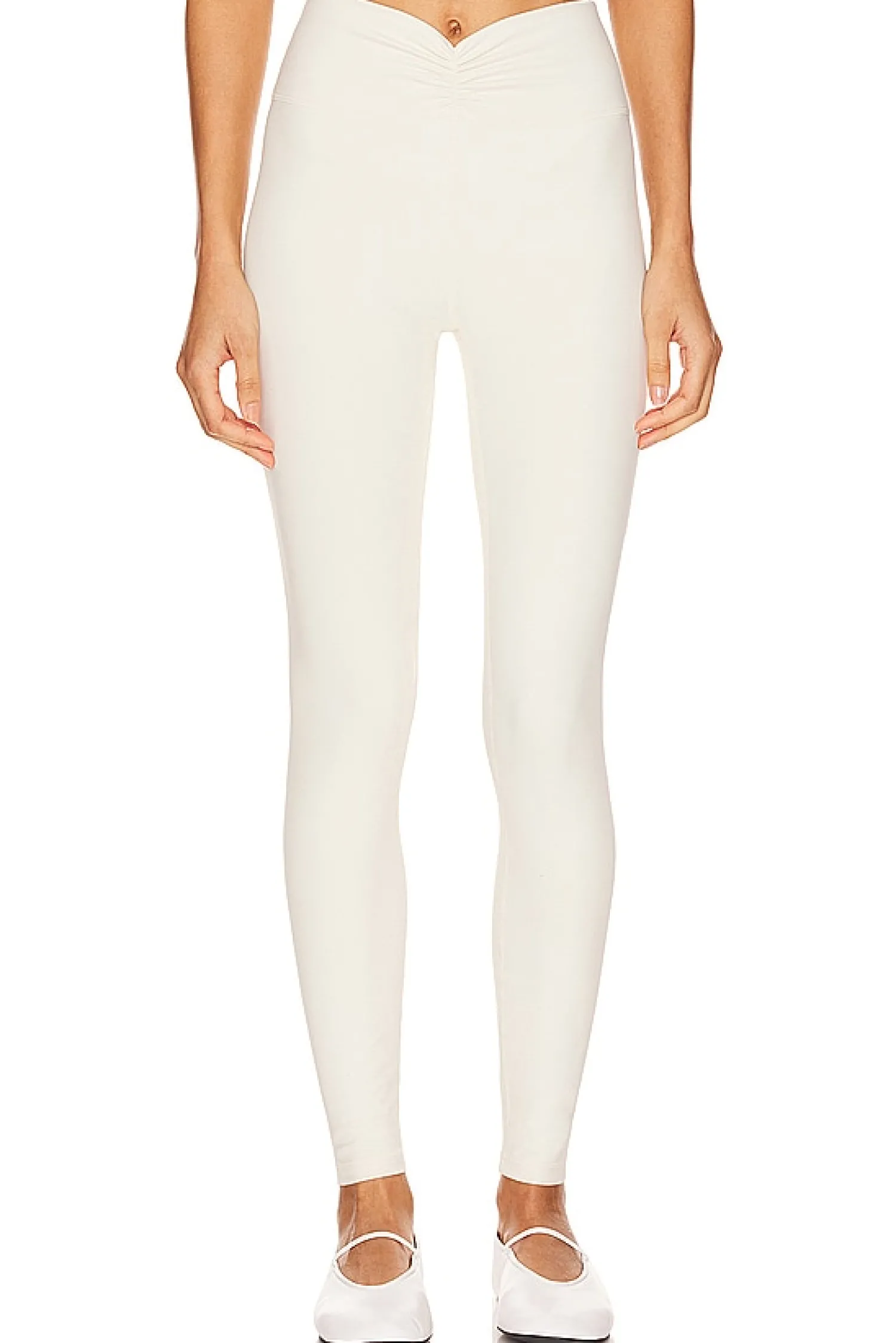 Women WeWoreWhat Pants>Ruched V Legging