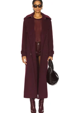 Women SIMKHAI Jackets & Coats>Rumi Belted Long Coat