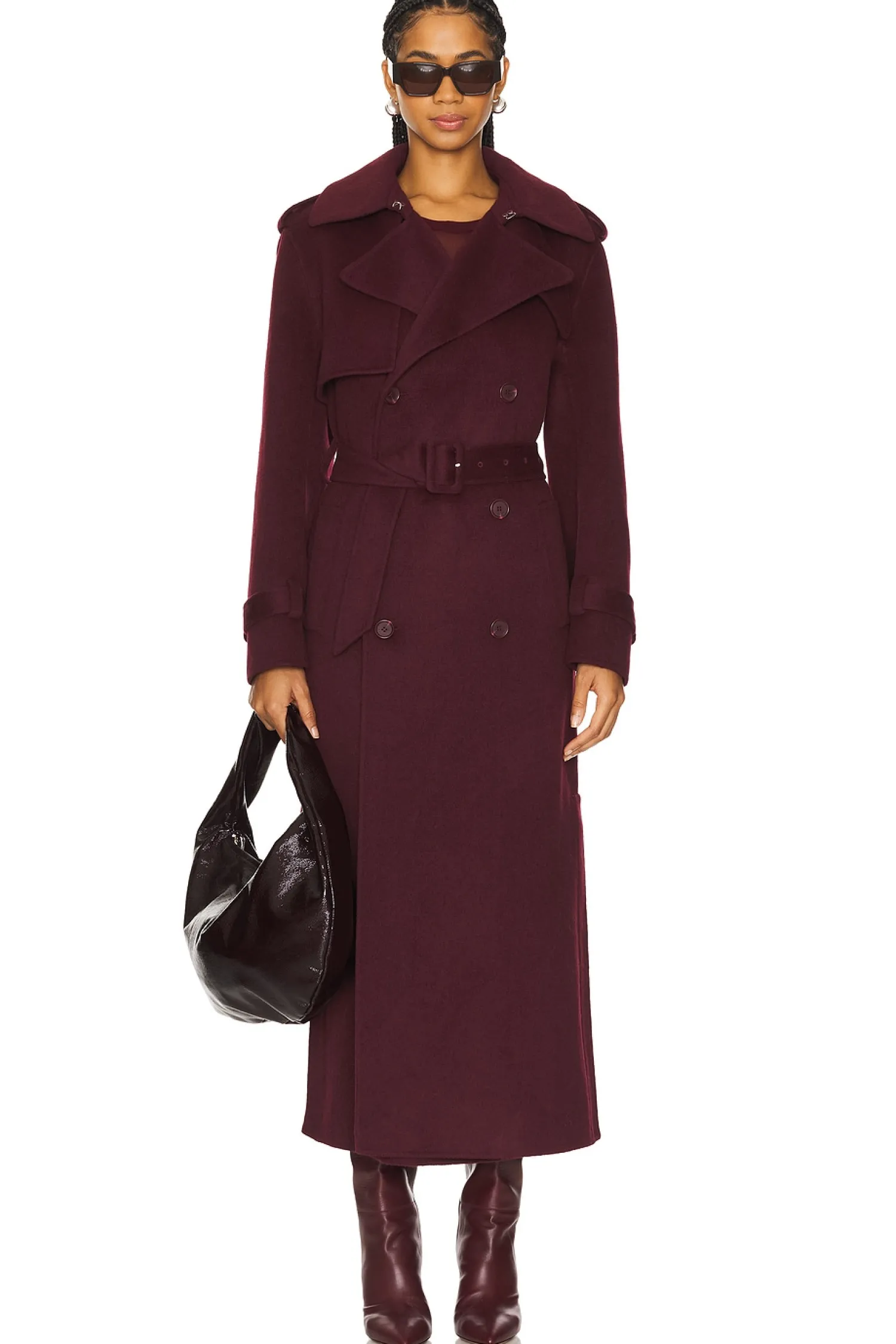 Women SIMKHAI Jackets & Coats>Rumi Belted Long Coat