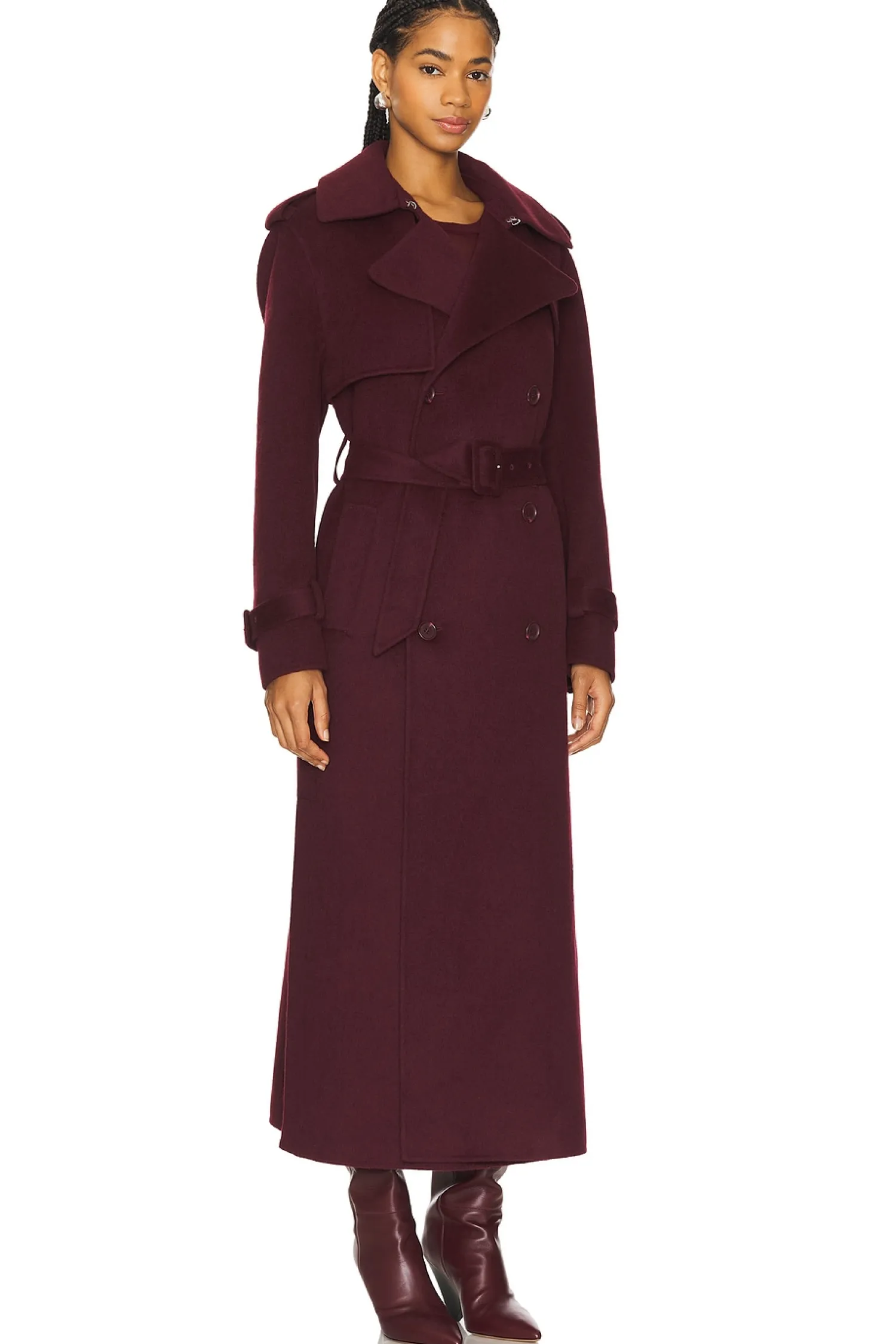 Women SIMKHAI Jackets & Coats>Rumi Belted Long Coat