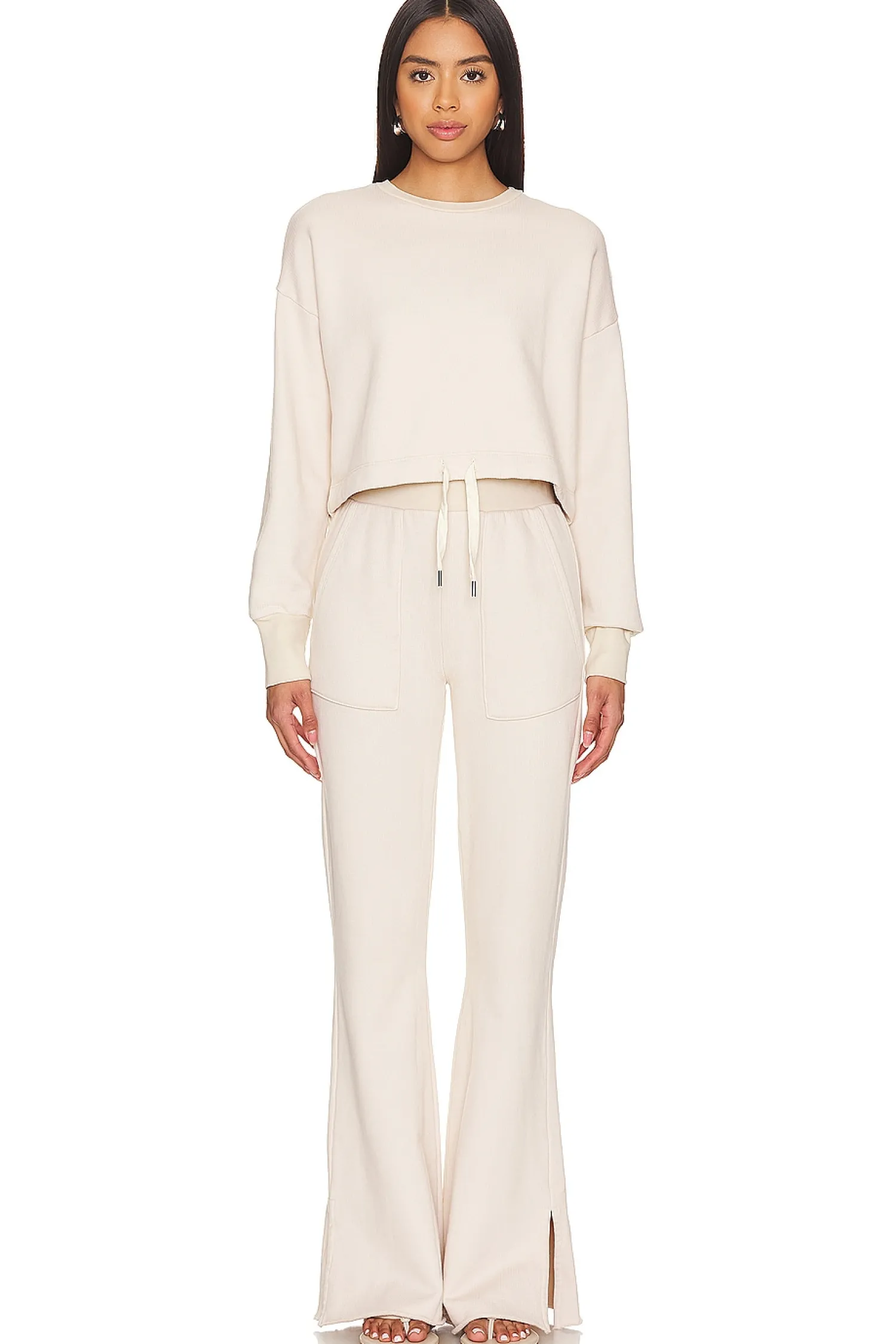 Women NSF Pants|Loungewear>Rusty Side Slit Flair Pant