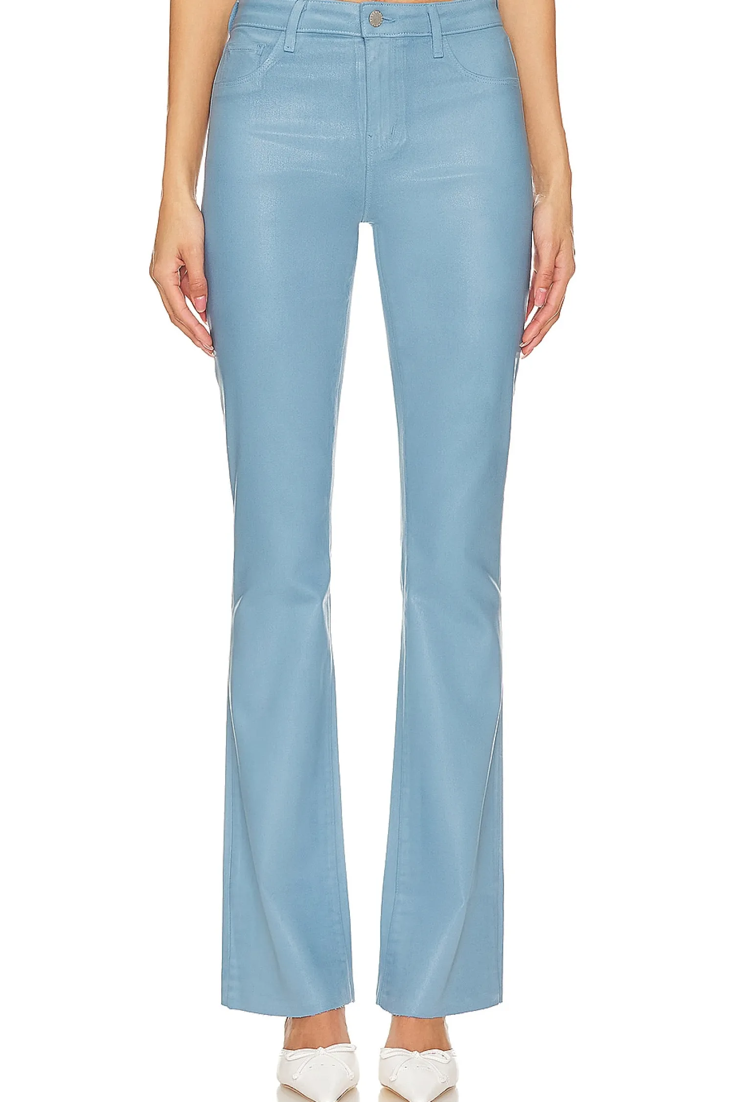 Women L'AGENCE Pants>Ruth High Rise Straight Hem