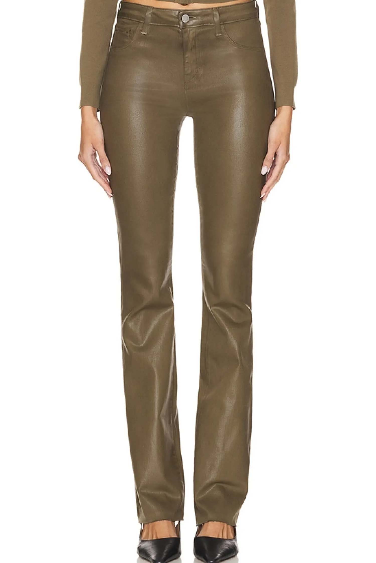 Women L'AGENCE Pants>Ruth High Rise Straight Hem