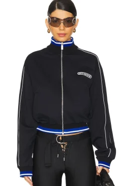 Women OFF-WHITE Jackets & Coats>90's Logo Crop Track Jacket
