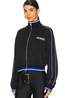 Women OFF-WHITE Jackets & Coats>90's Logo Crop Track Jacket