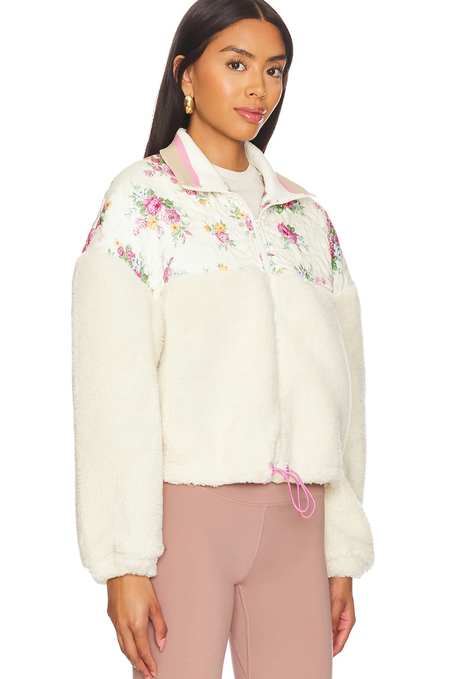 Women For Love & Lemons Jackets & Coats>Saide Floral Fleece Jacket