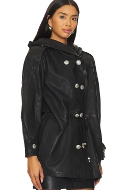 Women retrofete Jackets & Coats>Saint Leather Jacket