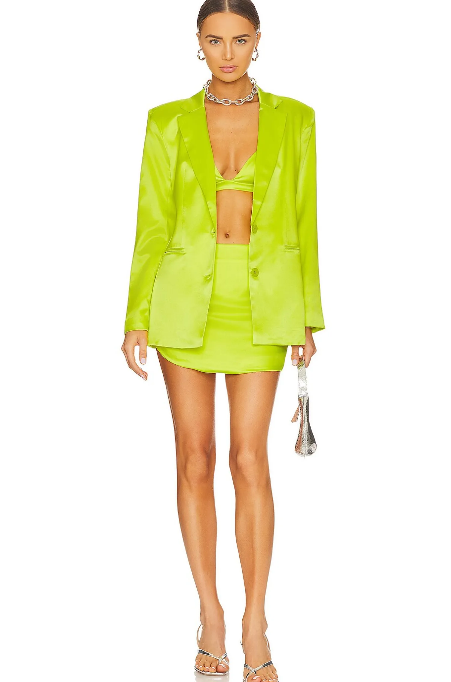 Women SER.O.YA Matching Sets>Sapo Silk Mini Skirt