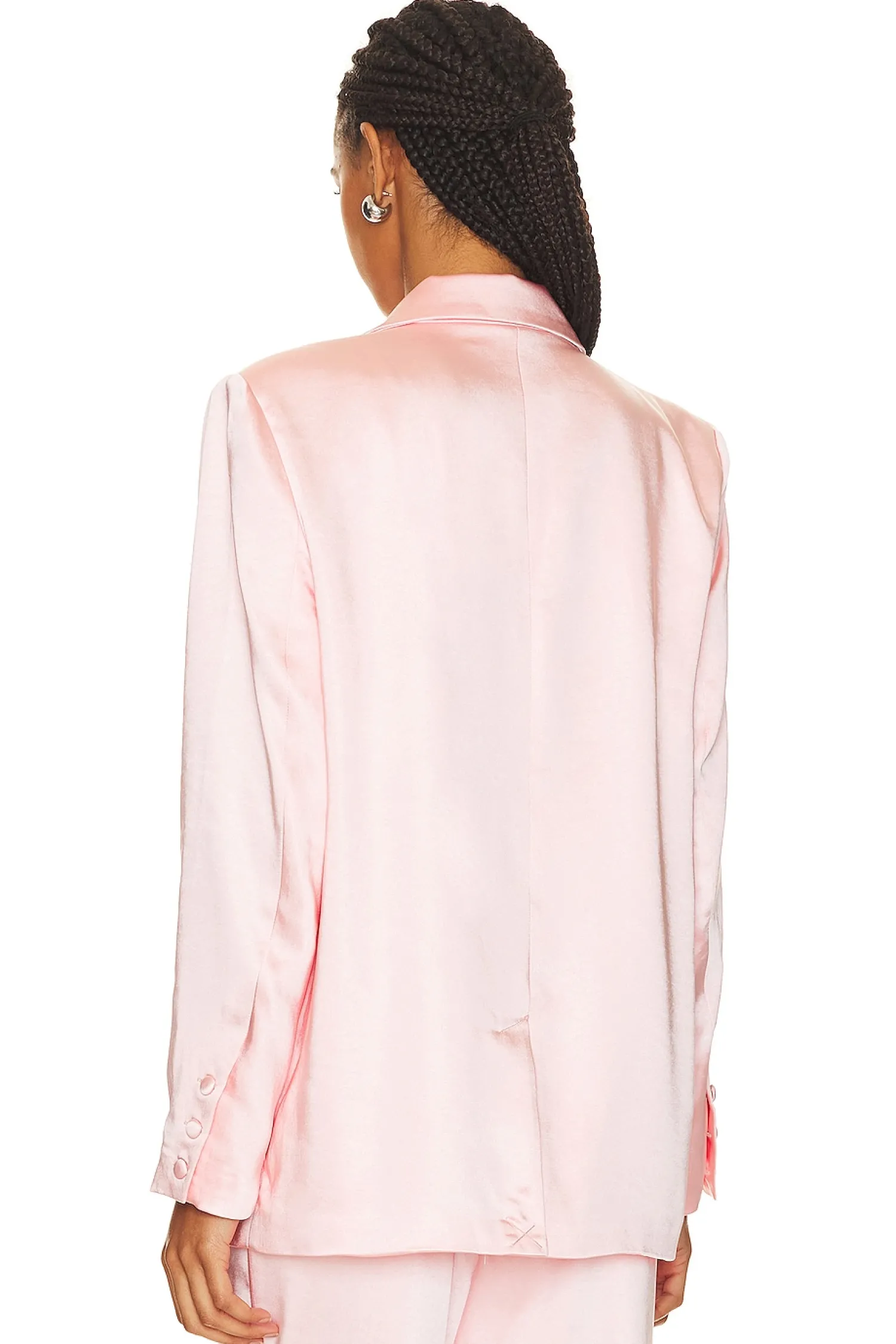 Women Good American Jackets & Coats>Satin Blazer