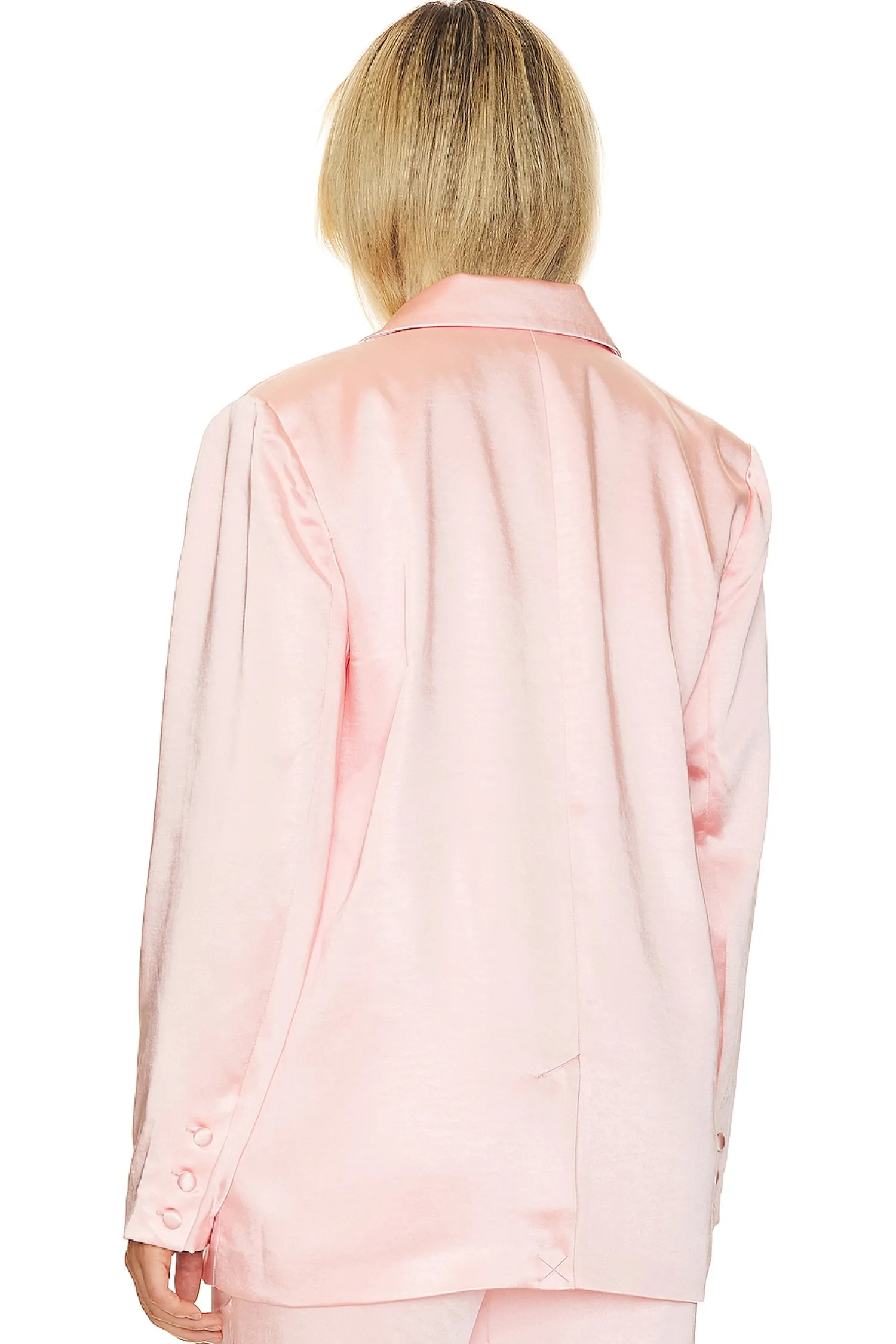Women Good American Jackets & Coats>Satin Blazer