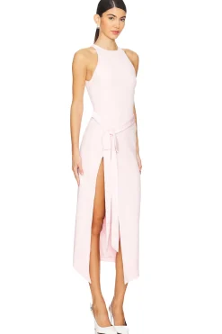 Women David Koma Dresses>Satin Bow Detail Midi Dress