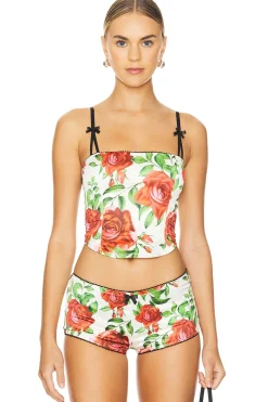 Women Jaded London Matching Sets>Satin Corset With Bra