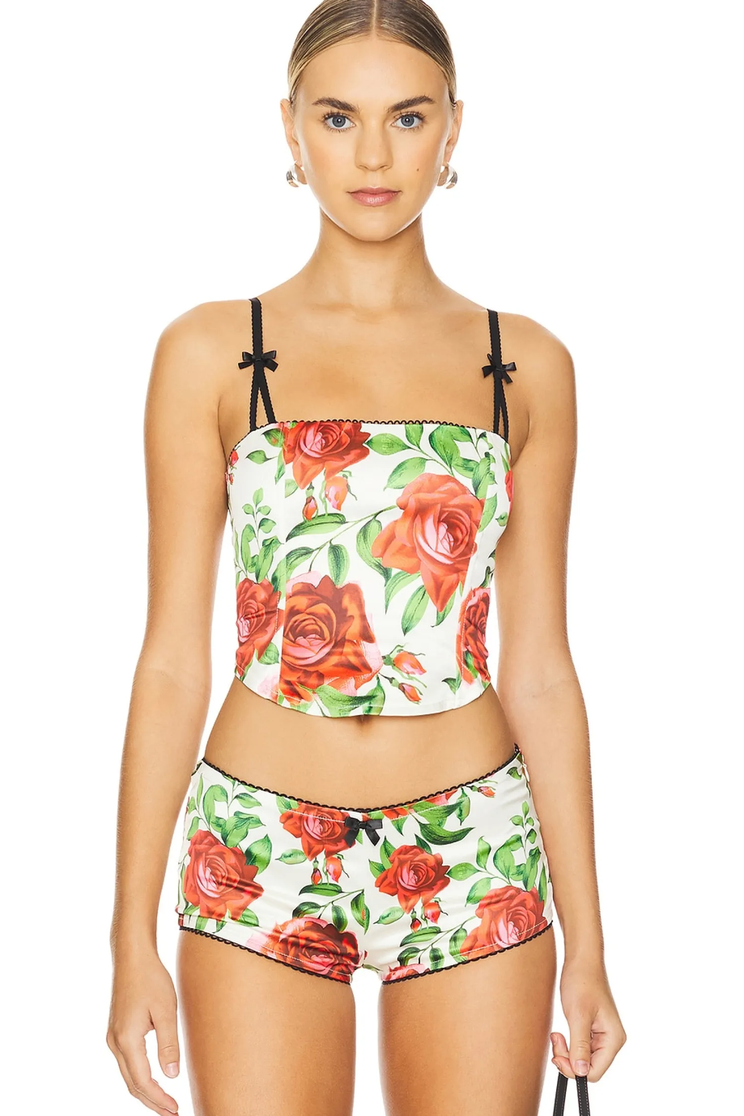Women Jaded London Matching Sets>Satin Corset With Bra