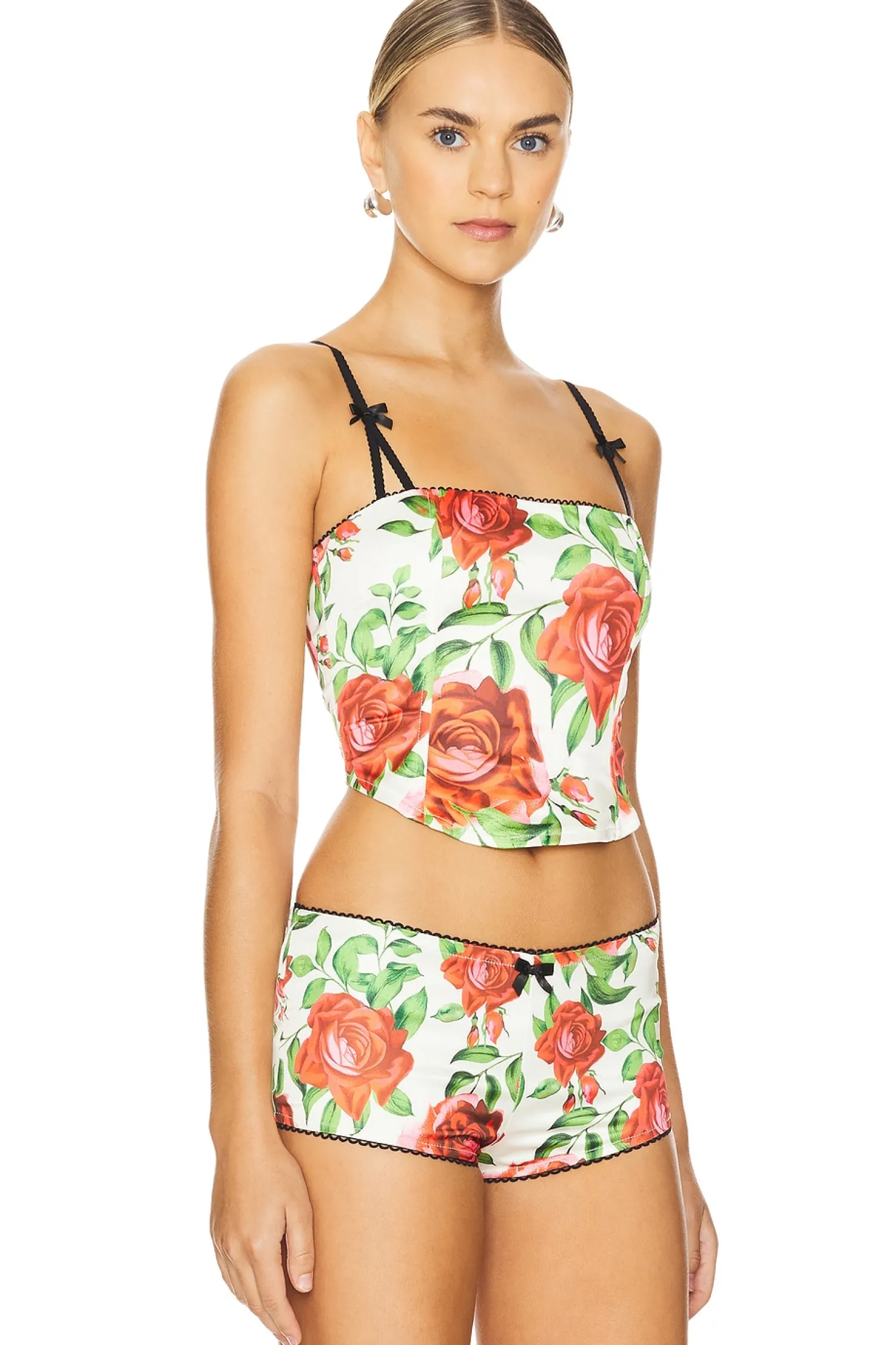 Women Jaded London Matching Sets>Satin Corset With Bra