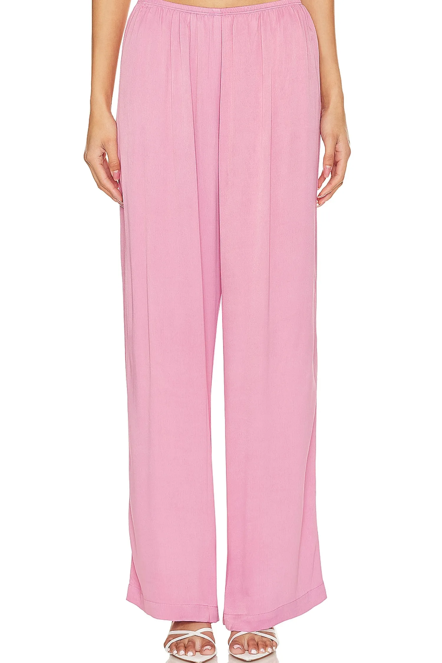 Women DONNI. Pants>Satiny Simple Pant