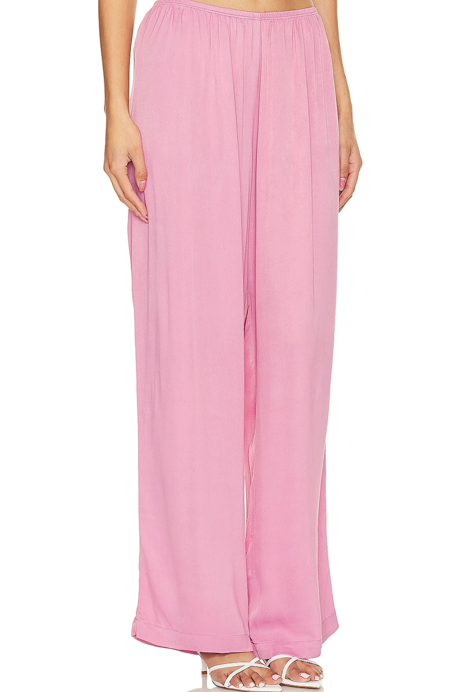 Women DONNI. Pants>Satiny Simple Pant
