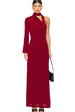 Women Leslie Amon Dresses>Scarf Maxi Dress