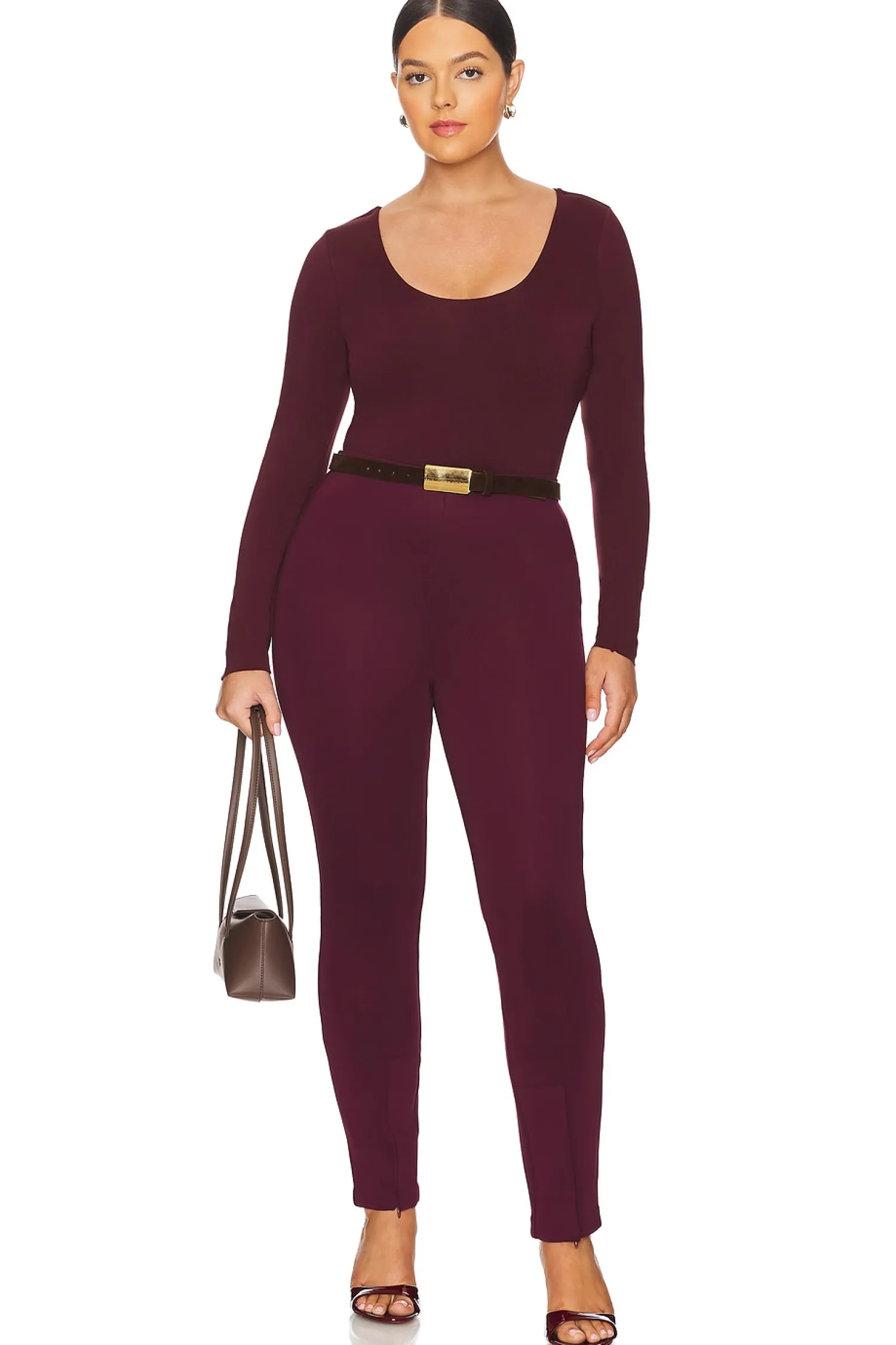 Women Good American Pants>Scuba Boss Pull On Slim Pant