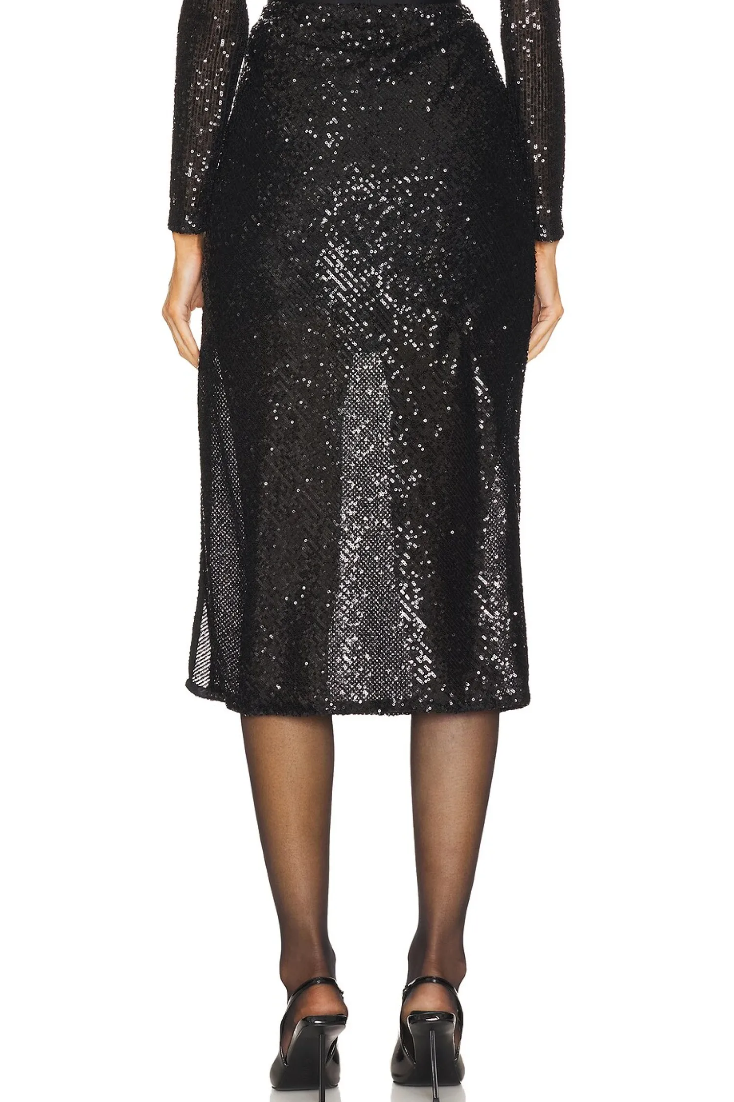 Women Enza Costa Matching Sets>Sequin Bias Skirt