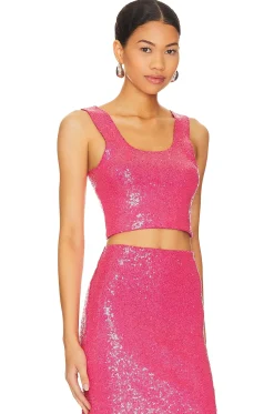 Women Commando Matching Sets>Sequin Crop Top