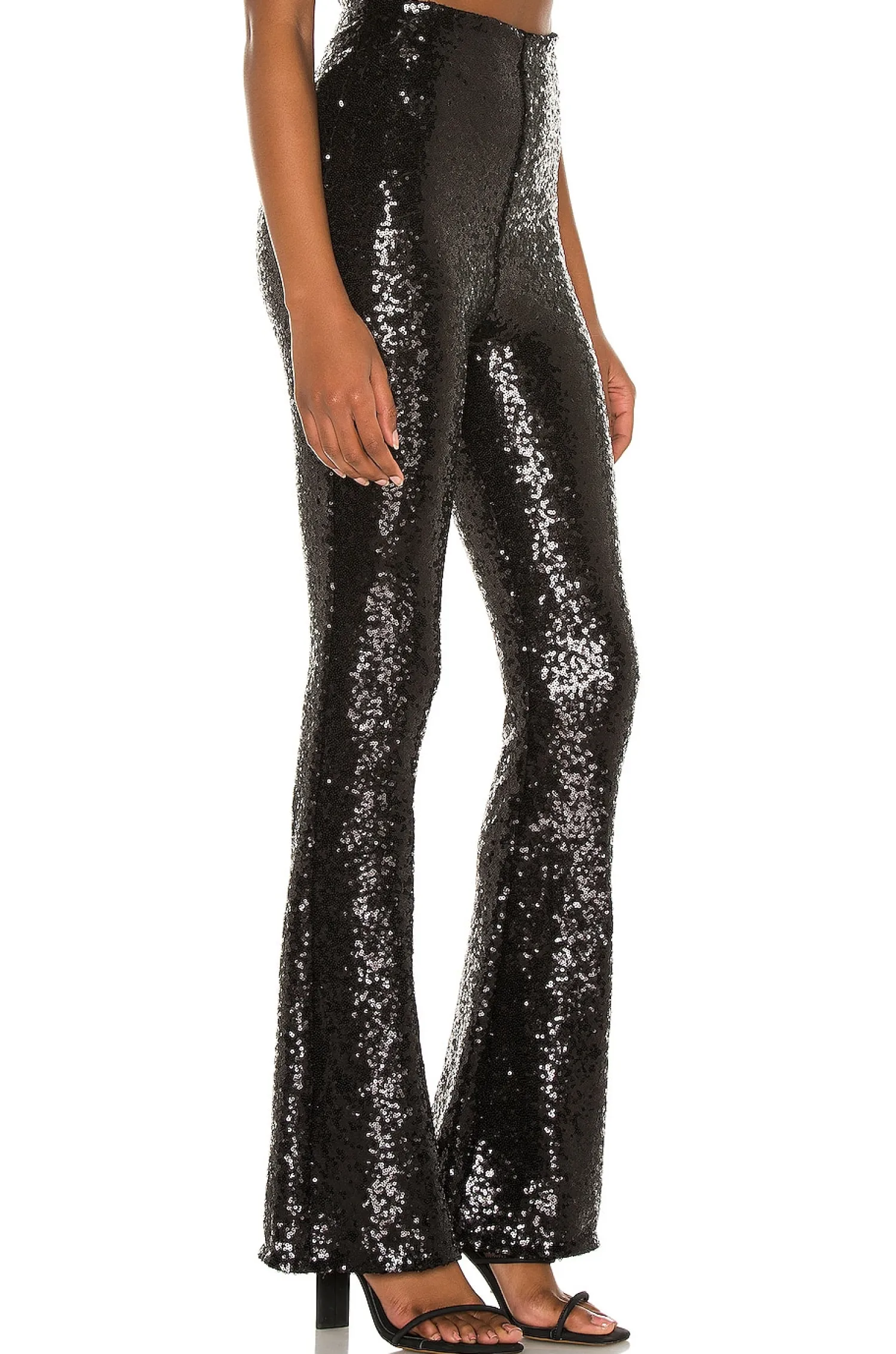 Women Commando Pants>Sequin Flared Legging