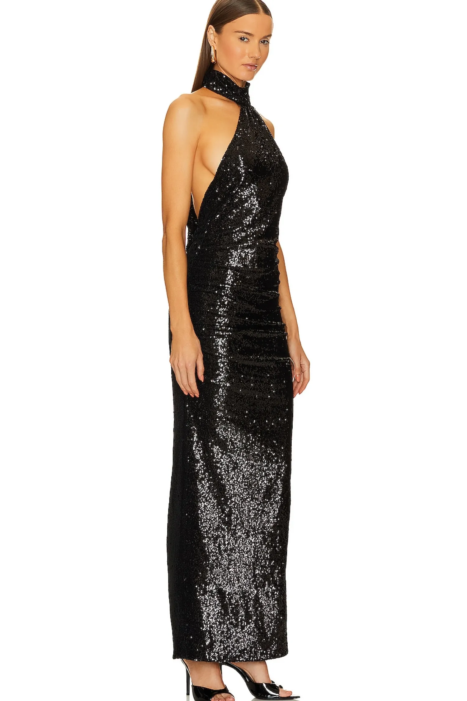 Women GIUSEPPE DI MORABITO Dresses>Sequin Halter Gown