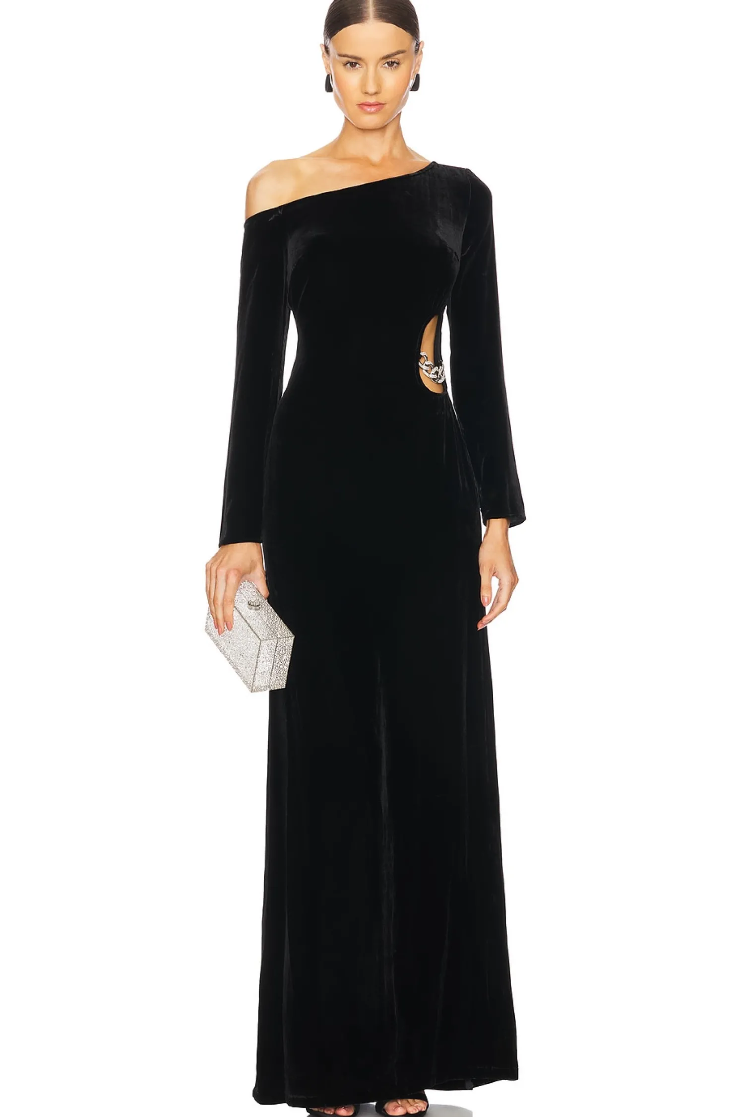 Women L'AGENCE Dresses>Seren Cutout Maxi Dress