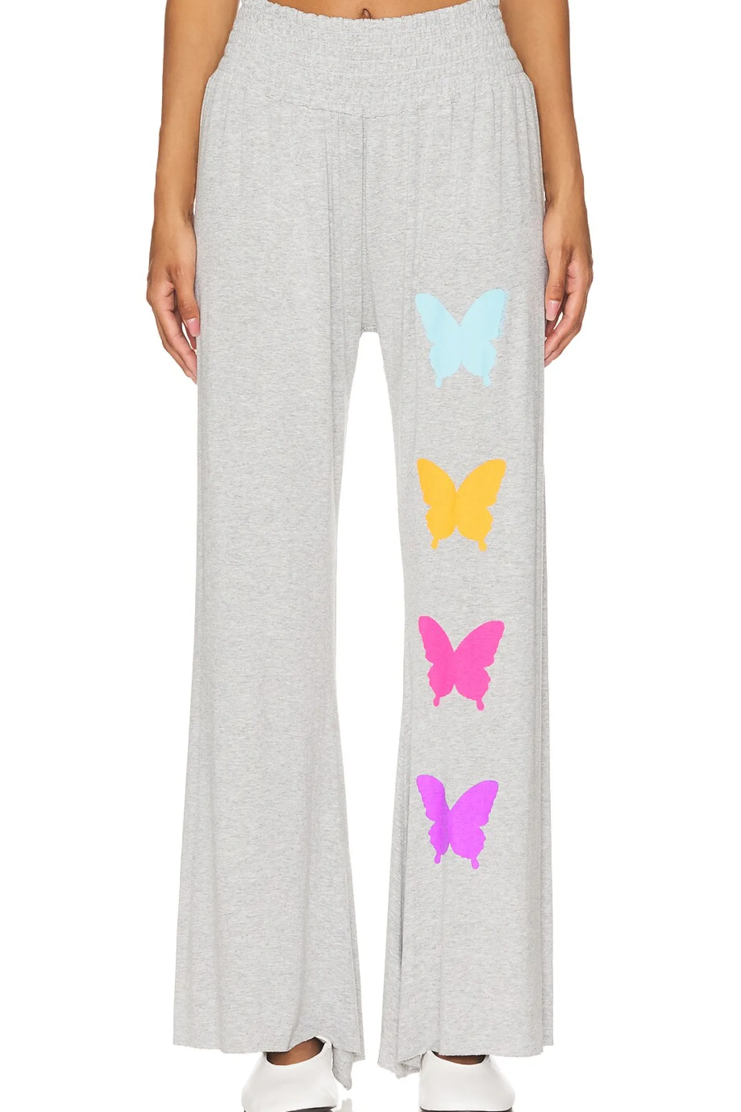 Women Lauren Moshi Pants|Loungewear>Shana Wide Leg Pant W/ Smocking Butterfly Eye