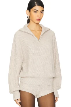 Women Lovers and Friends Matching Sets>Shivani Zip Sweater
