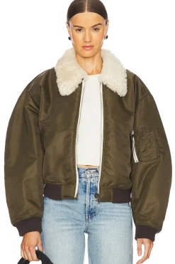 Women RE/DONE Jackets & Coats>Shrunken Bomber