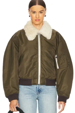 Women RE/DONE Jackets & Coats>Shrunken Bomber