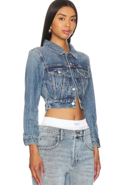 Women Alexander Wang Jackets & Coats>Shrunken Trucker Jacket