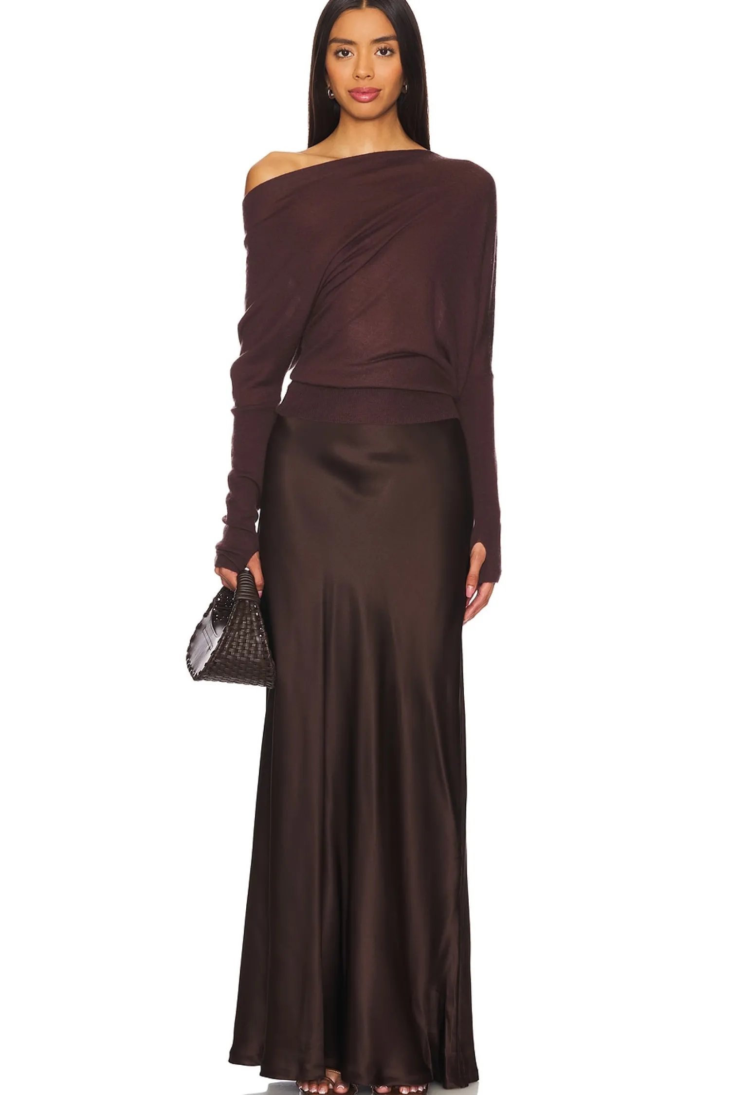 Women Enza Costa Matching Sets>Silk Full Length Skirt
