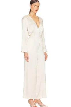 Women LUNYA Jumpsuits>Silk Long Sleeve Jumpsuit